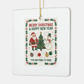 Merry Christmas and a Happy New Year Keramikornament (Links)