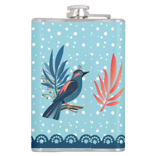 Merry Christmas and Happy New Year! 20XX Red Bird Flachmann (Rückseite)