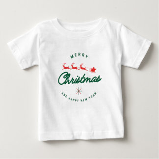 Merry Christmas and happy New Year Baby T-shirt