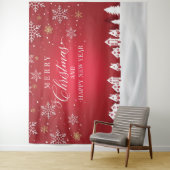 Merry Christmas and Happy New Year backdrop  Wandteppich (Beispiel)