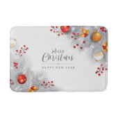 Merry Christmas And Happy New Year Badematte (Vorderseite)