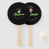 Merry Christmas and Happy New Year Fächer (Vorne und Hinten)