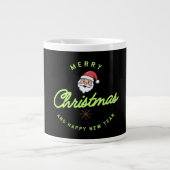 Merry Christmas and Happy New Year Jumbo-Tasse (Vorderseite)