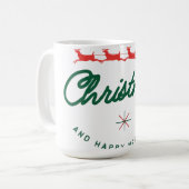 Merry Christmas and happy New Year Kaffeetasse (Vorderseite Links)