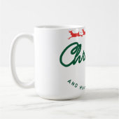 Merry Christmas and happy New Year Kaffeetasse (Links)