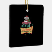 Merry Christmas and Happy New Year Keramikornament (Rechts)