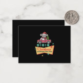 Merry Christmas and Happy New Year Mitteilungskarte (Vorderseite/Rückseite Beispiel)