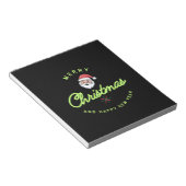 Merry Christmas and Happy New Year Notizblock (angewinkelt)