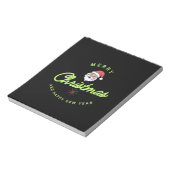 Merry Christmas and Happy New Year Notizblock (Rotiert)