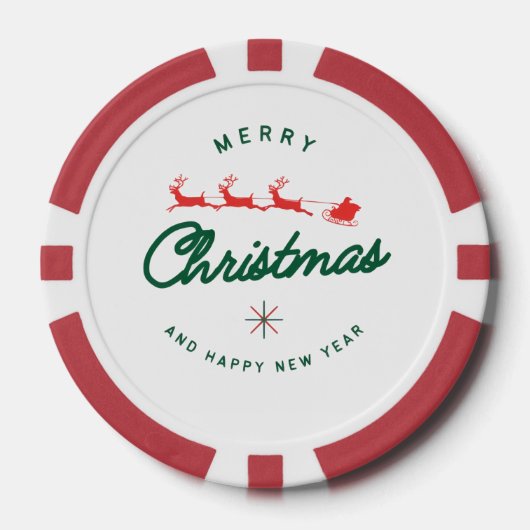 Merry Christmas and happy New Year Pokerchips (Vorderseite)