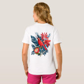 Merry Christmas and Happy New Year! Red Bird BOHO T-Shirt (Schwarz voll)