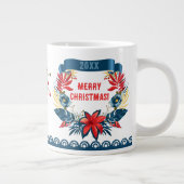 Merry Christmas and Happy New Year! Red Bird Jumbo-Tasse (Rechts)