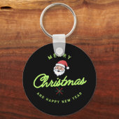 Merry Christmas and Happy New Year Schlüsselanhänger (Rückseite)