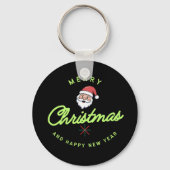 Merry Christmas and Happy New Year Schlüsselanhänger (Rückseite)