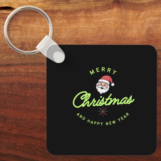Merry Christmas and Happy New Year Schlüsselanhänger (Vorderseite)