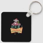 Merry Christmas and Happy New Year Schlüsselanhänger (Rückseite)