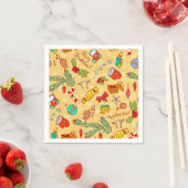 Merry Christmas And Happy New Year Serviette (Beispiel)