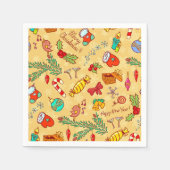 Merry Christmas And Happy New Year Serviette (Vorderseite)