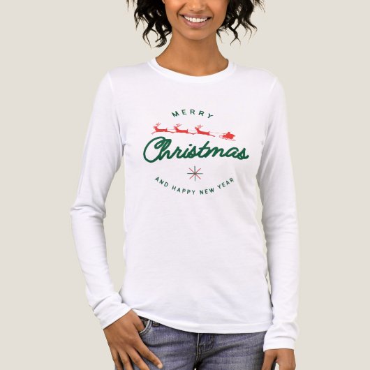 Merry Christmas and happy New Year Tri-Blend Shirt (Vorderseite)