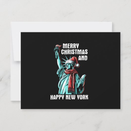 Merry Christmas And Happy New York - Funny Christm (Vorderseite)