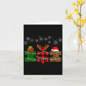 Merry Christmas And Snowflakes Autism Merry Christ Karte (Gelbe Blume)