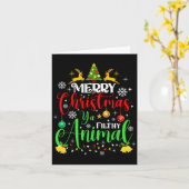 Merry Christmas Animal Filthy Ya Xmas Family Pajam Karte (Gelbe Blume)