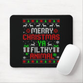 Merry Christmas Animal Filthy Ya Xmas Family Pajam Mousepad (Mit Mouse)