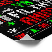 Merry Christmas Animal Filthy Ya Xmas Family Pajam Poster (Ecke)