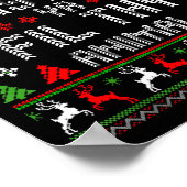 Merry Christmas Animal Filthy Ya Xmas Pajama Chris Poster (Ecke)