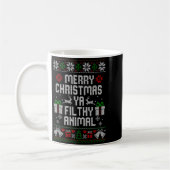 Merry Christmas Animal Filthy Ya Xmas Pajama Kaffeetasse (Links)