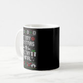 Merry Christmas Animal Filthy Ya Xmas Pajama Long Kaffeetasse (Vorderseite Links)