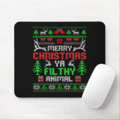 Merry Christmas Animal Filthy Ya Xmas Pajama Mousepad (Mit Mouse)