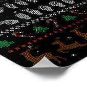 Merry Christmas Asl Sign Language Deaf Pride Sped  Poster (Ecke)