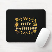 Merry Christmas Asl Sign Language Deaf Sped Women Mousepad (Mit Mouse)