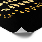 Merry Christmas Asl Sign Language Deaf Sped Women Poster (Ecke)