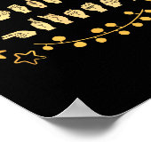 Merry Christmas Asl Sign Language Deaf Sped Women Poster (Ecke)