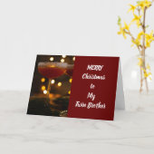 **MERRY CHRISTMAS AUF MEINEN ZWANZIGSTEN BRUDER**  KARTE (Gelbe Blume)