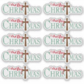 Merry Christmas Aufkleber (Vorderseite)