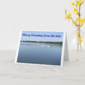 *MERRY CHRISTMAS* AUS **DEM SEE** KARTE (Gelbe Blume)