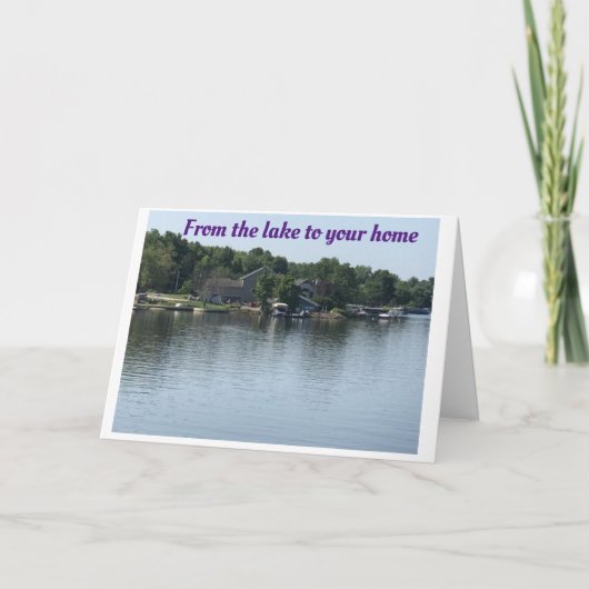 *MERRY CHRISTMAS* AUS **DEM SEE** KARTE (Vorderseite)