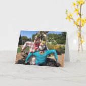 **MERRY CHRISTMAS** AUS DEN USA **SCARECROWS** KARTE (Gelbe Blume)