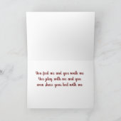 ***MERRY CHRISTMAS*** AUS ***IHREM HUND*** FEIERTAGSKARTE (Innenseite)