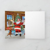 MERRY CHRISTMAS AUS SANTA KARTE (Innenseite)