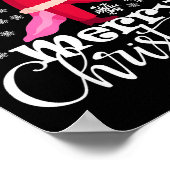 Merry Christmas Axolotl Funny Christmas Snowflakes Poster (Ecke)