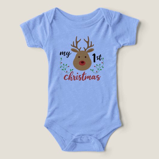 Merry Christmas Baby 1st” T-Shirt. (Design Vorderseite)