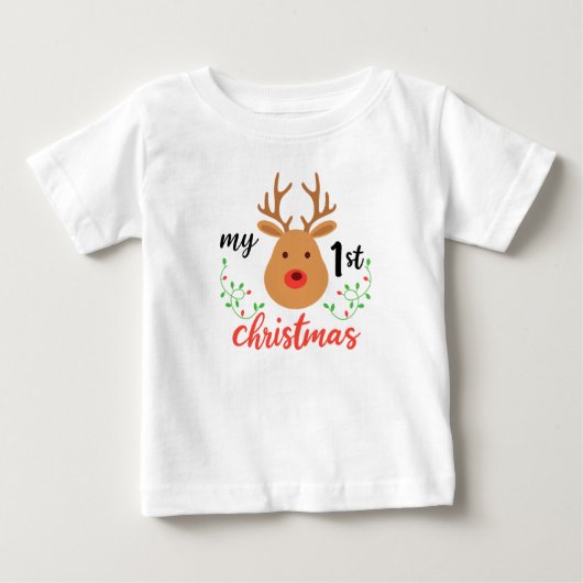 MERRY CHRISTMAS BABY 1ST TSHIRT (Vorderseite)