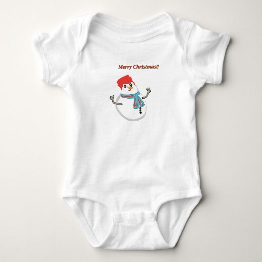 Merry Christmas!! Baby Strampler (Vorderseite)