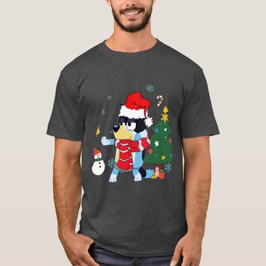 Merry Christmas Bandit Dad gift retro friend T-Shirt (Vorderseite)