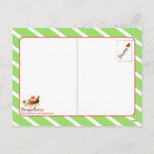 Merry Christmas Bears Postcard Feiertagspostkarte (Rückseite)