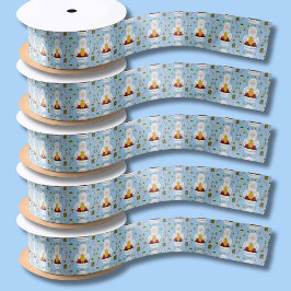 Merry Christmas Beekeeper Pattern Satinband